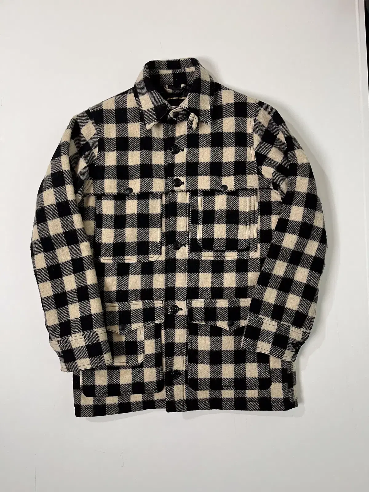 Woolrich C Mountaineering Check Wool Jacket 100% Wool