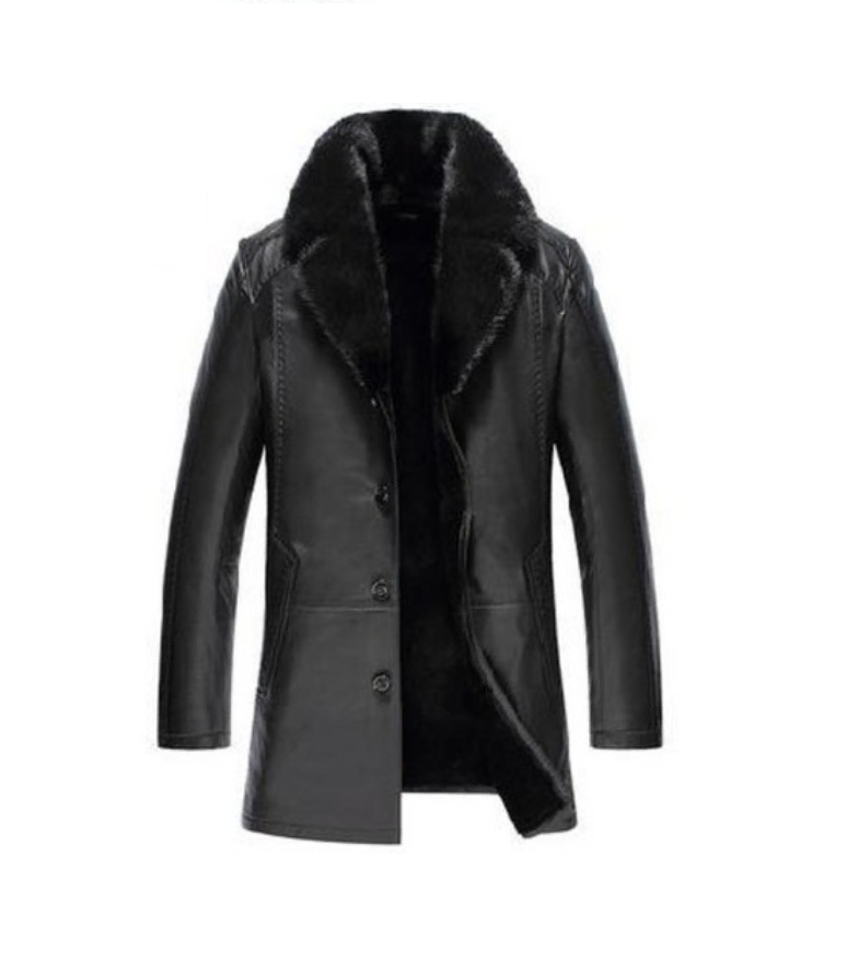 Hanning Fur All-in-one Men's Mink Half Coat Slim Cotton Sheepskin Jacket Men's Mink Winter Coat