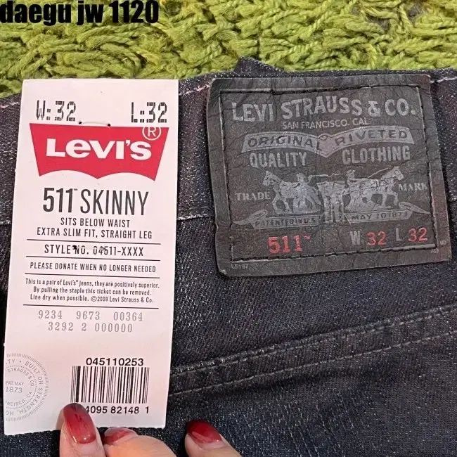 32/32-511 LEVISTRAUSS&CO PANTS 리바이스 청바지