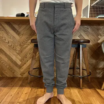 쓰리원 필립림 고급 그레이 울 혼방 슬랙스