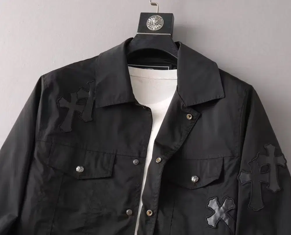 Chrome Hearts Black Shirt Coat size L