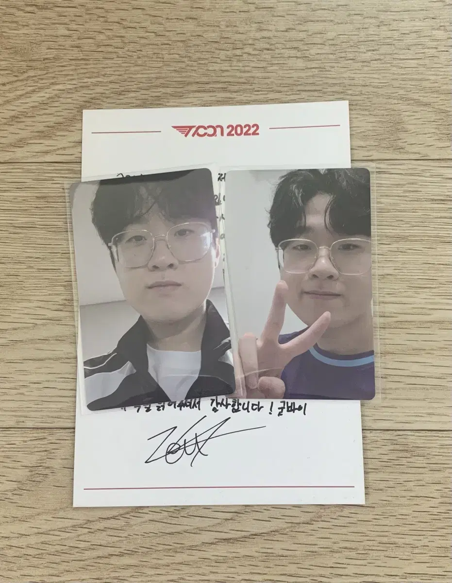 Lucky T1 Zeus Photocard + T1 Cone Hand Letter sell T1 Goods Hanwha Life HLE