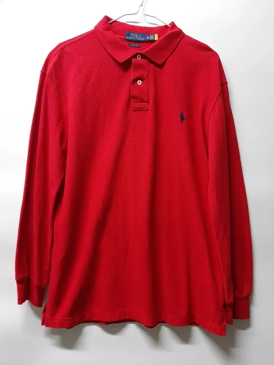 (XL) Polo Classic Fit Pique Shirt Red