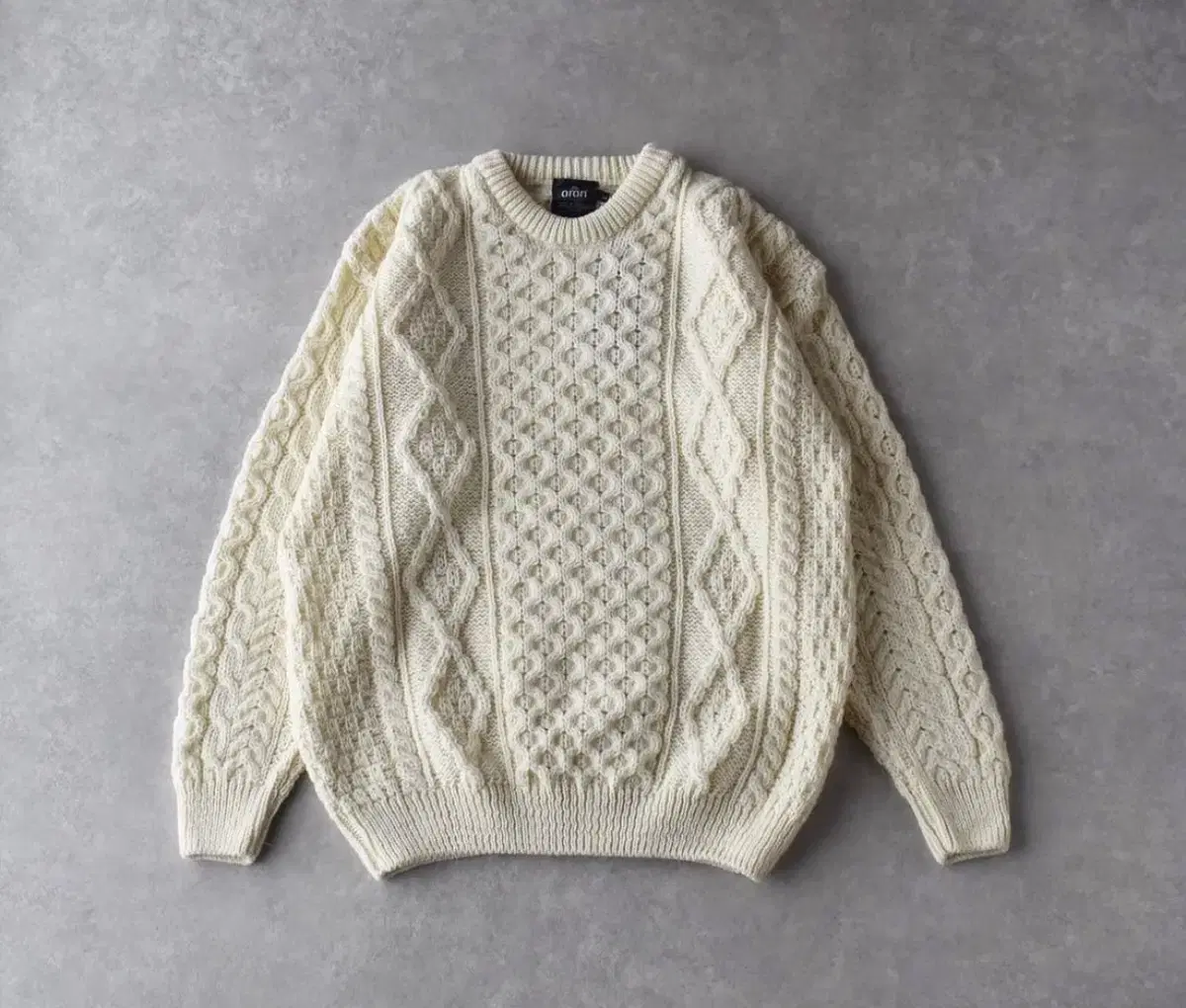 (새상품)Aran Woolen Mills 아란 니트 스웨터 M(100)