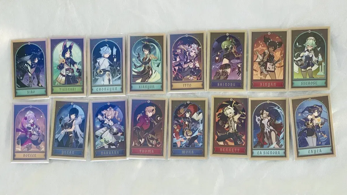 Hoyoland Genshin Impact fortune-telling photocards (cow, taiyari, etc.)