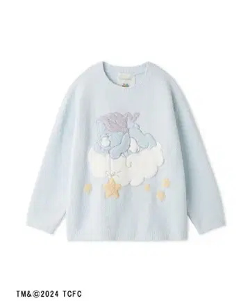 SNIDEL HOME [케어베어] 니트 풀오버 블루블루