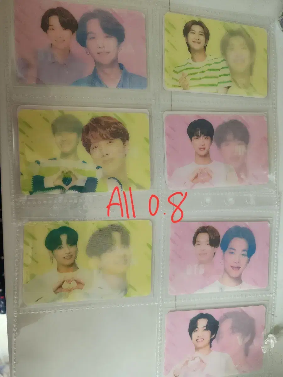 BTS Chilsung Cider lenticular Photocard (Namjoon Seokjin Yoon Ki Hoseok jimin Taehyung Jungkook