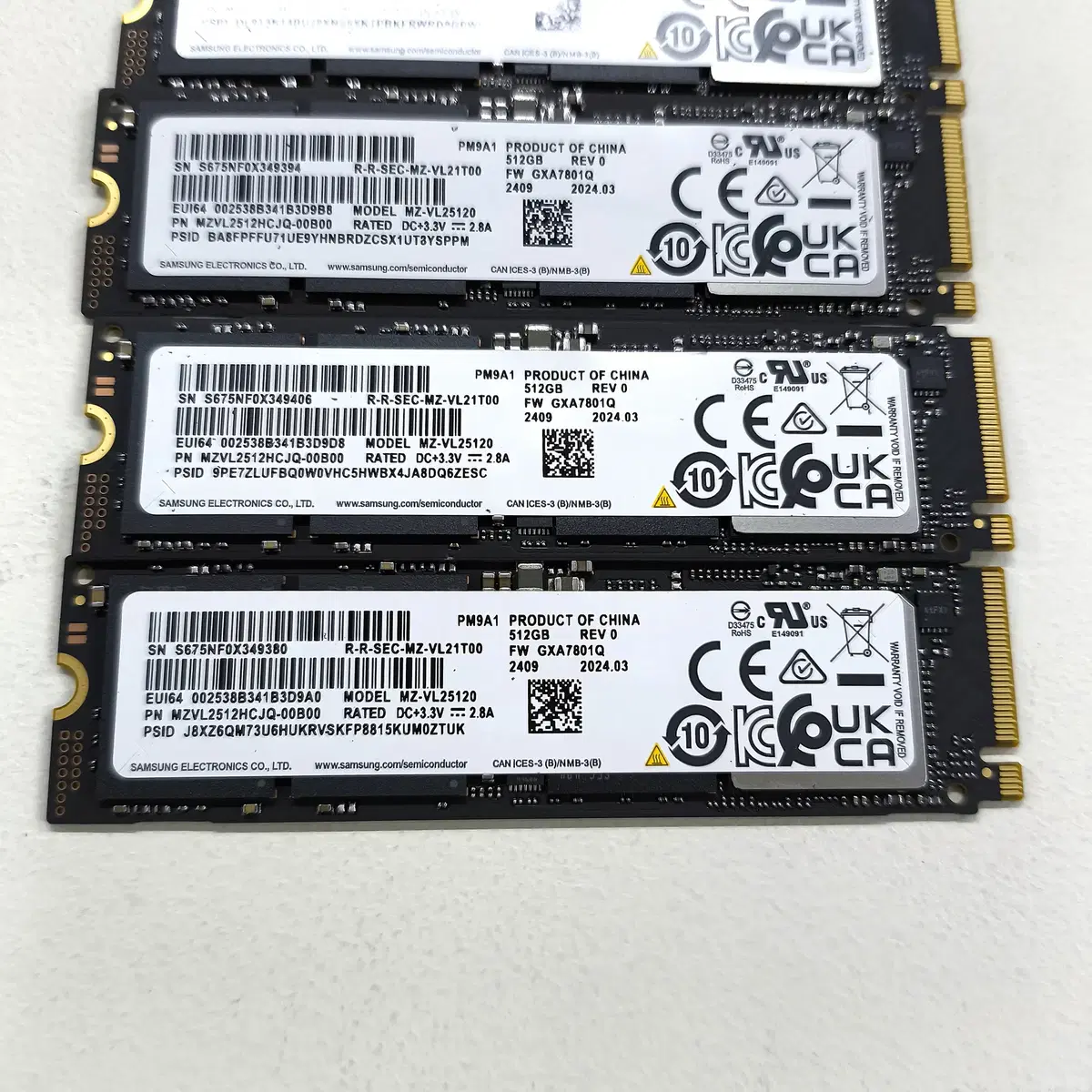 삼성 PM9A1 M.2 NVMe 256GB Gen4 신품에서 탈거