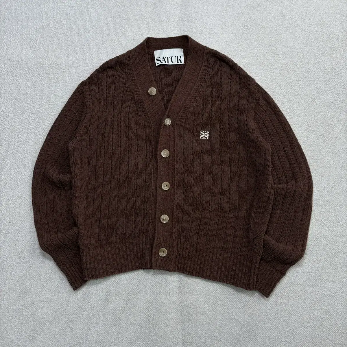 Setter cignature Farro Boucle Brown Color Cardigan