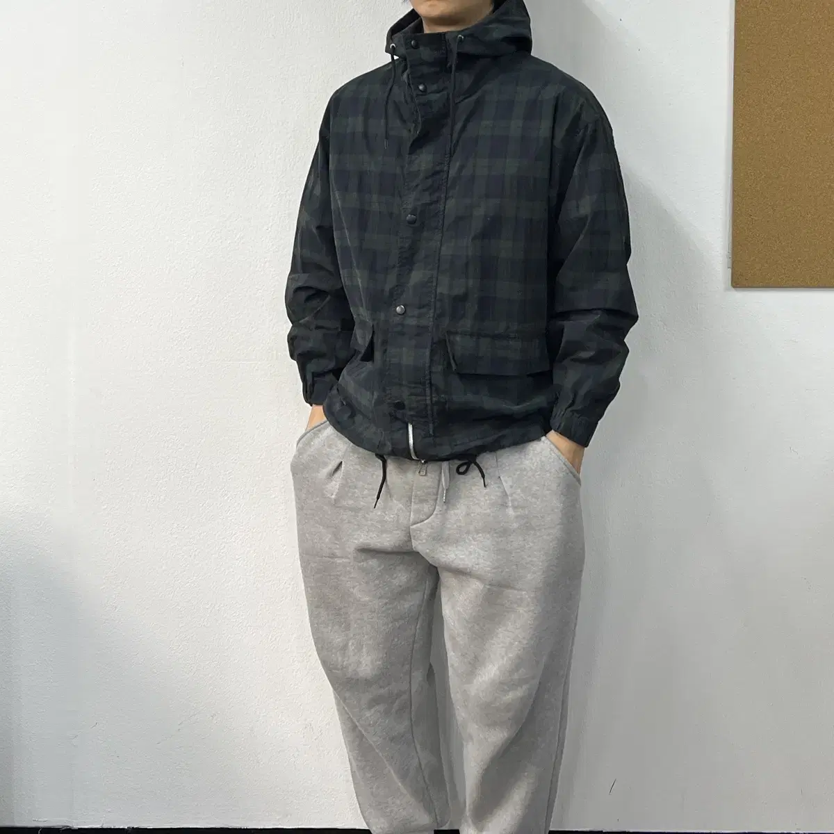 Partimento Tartan Check Hooded Jacket