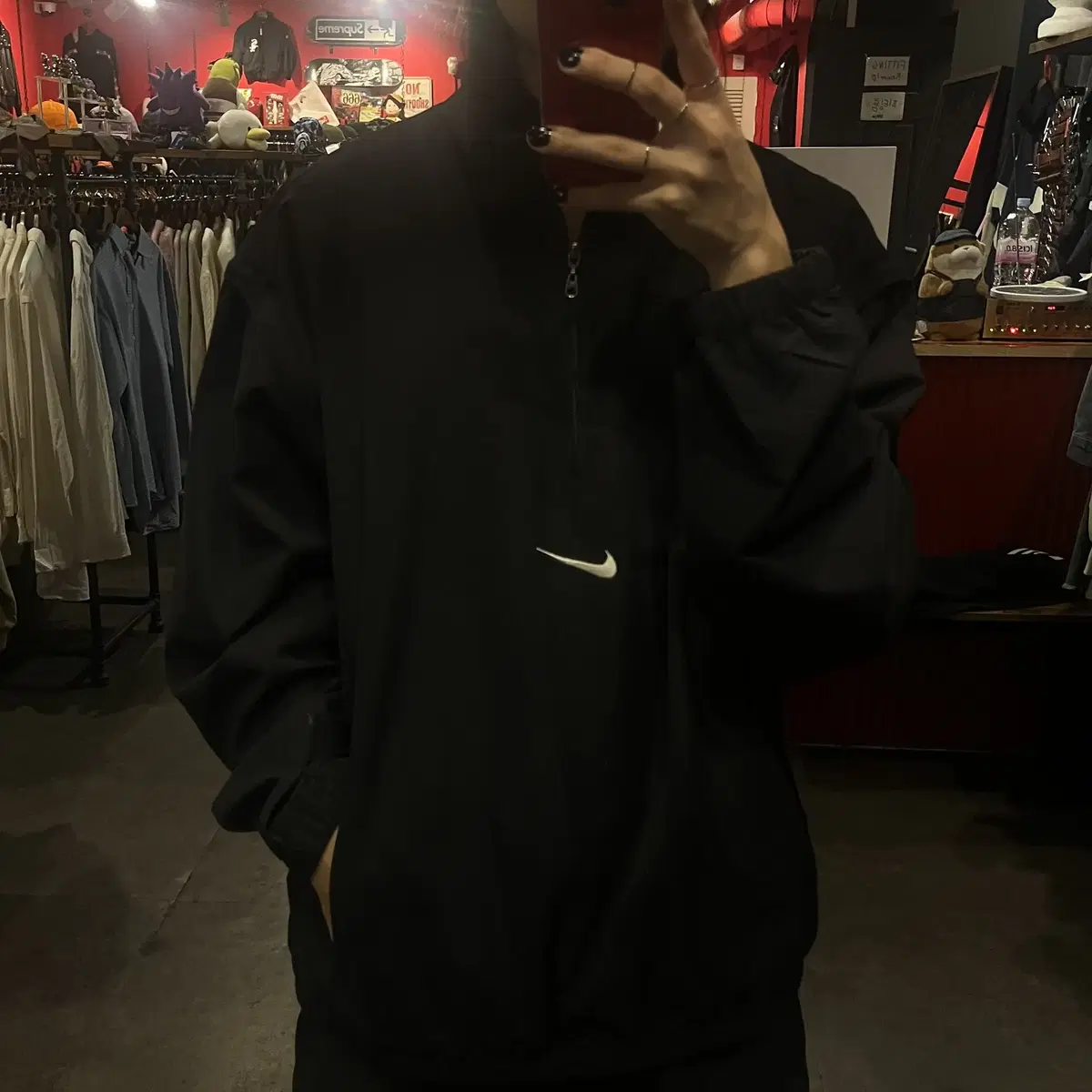 (end372) NIKE Nike Windbreaker Jumper Black