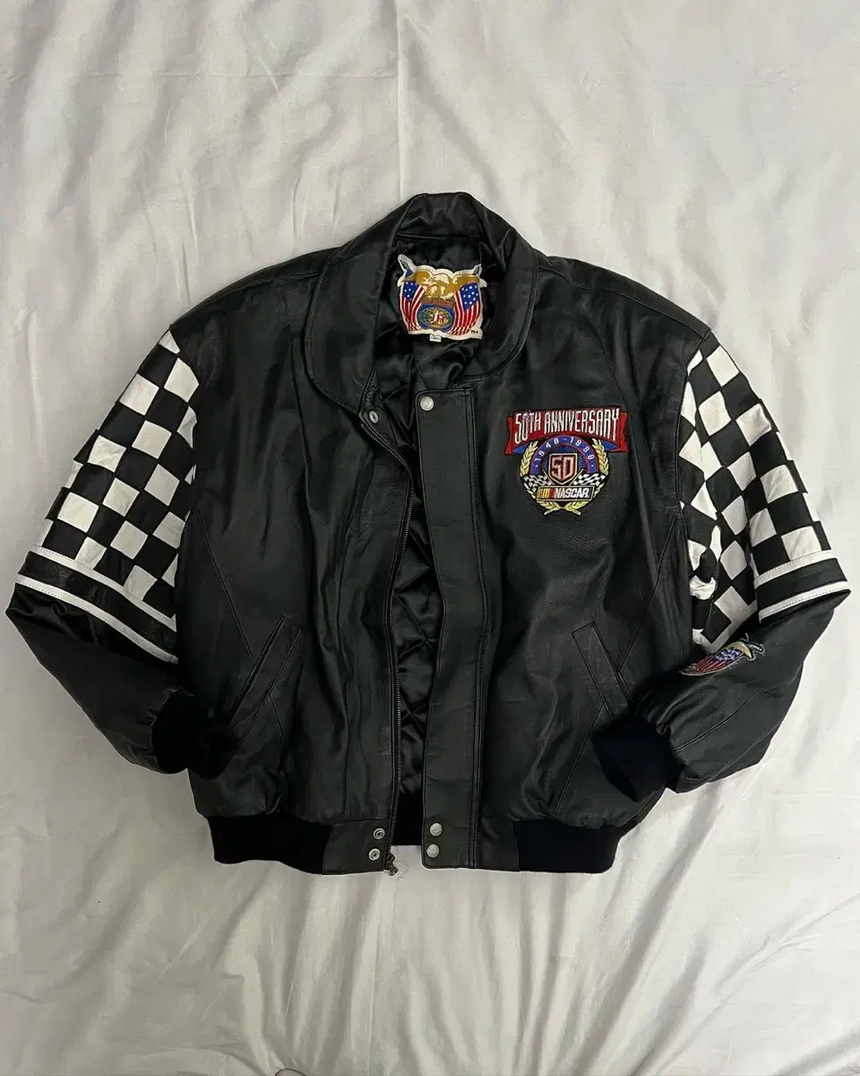 Jeff Hamilton Nascar Leather Jacket Racing Jacket