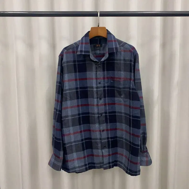 Dax Logo Casual Check Long Sleeve Shirt 100 A07400