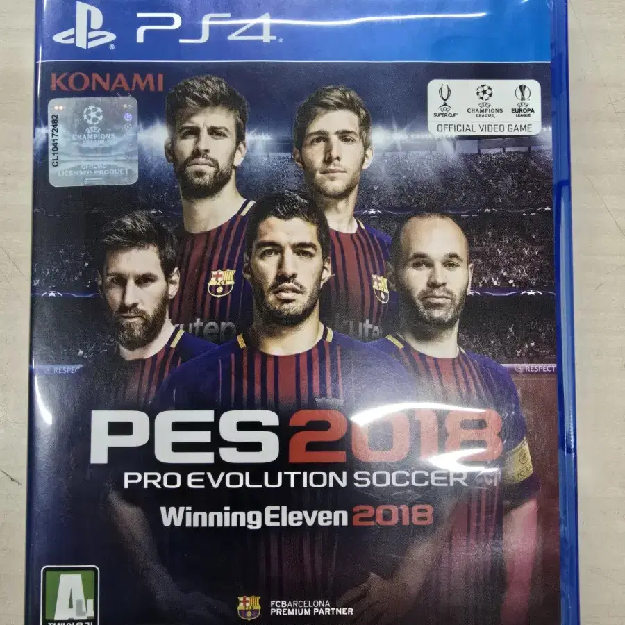 [PS4] 플스4 "PES2018 (위닝2018)" 판매합니다.