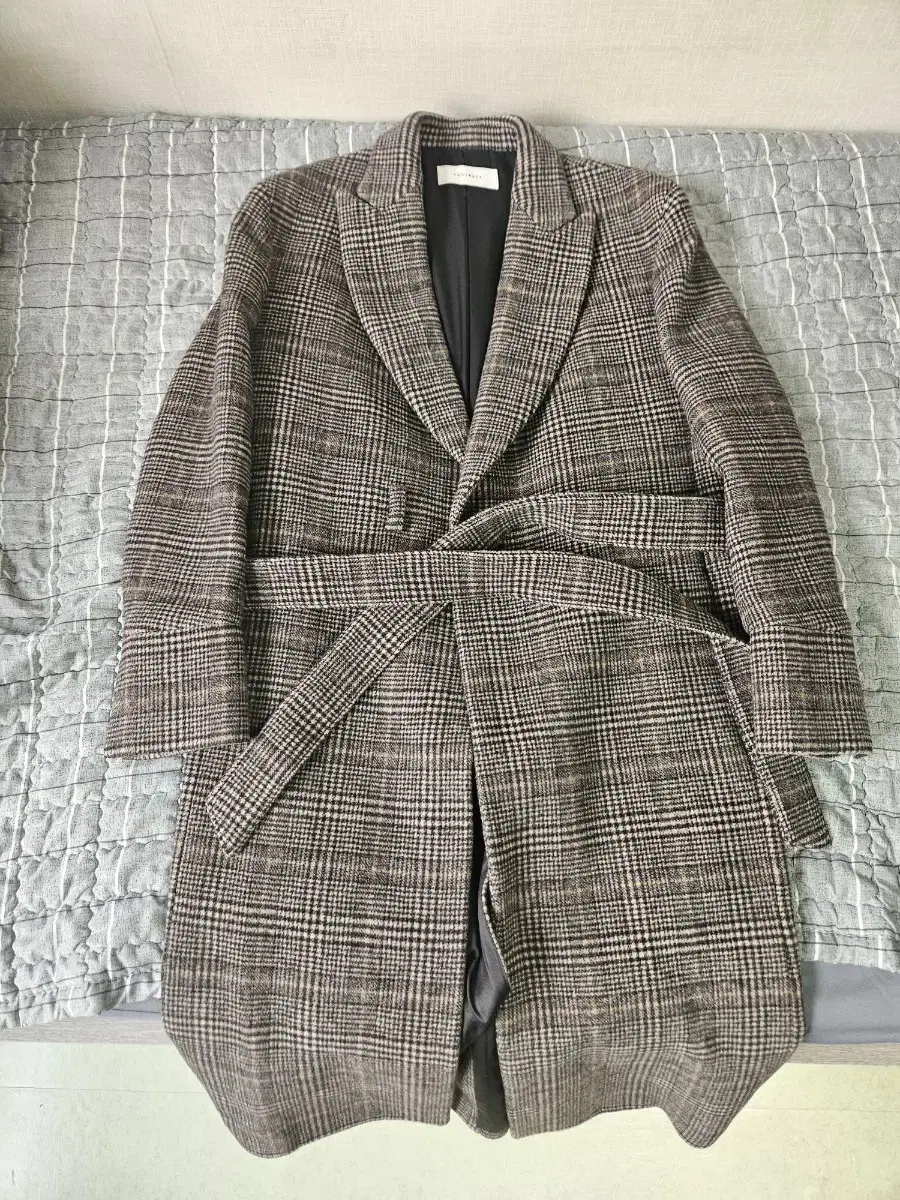 Toni Weck Crudo Check Robe Coat M Single Coat Long Coat Wool Coat