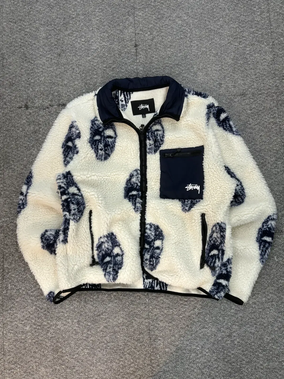 (L) Stussy Mask Fleece Jacket