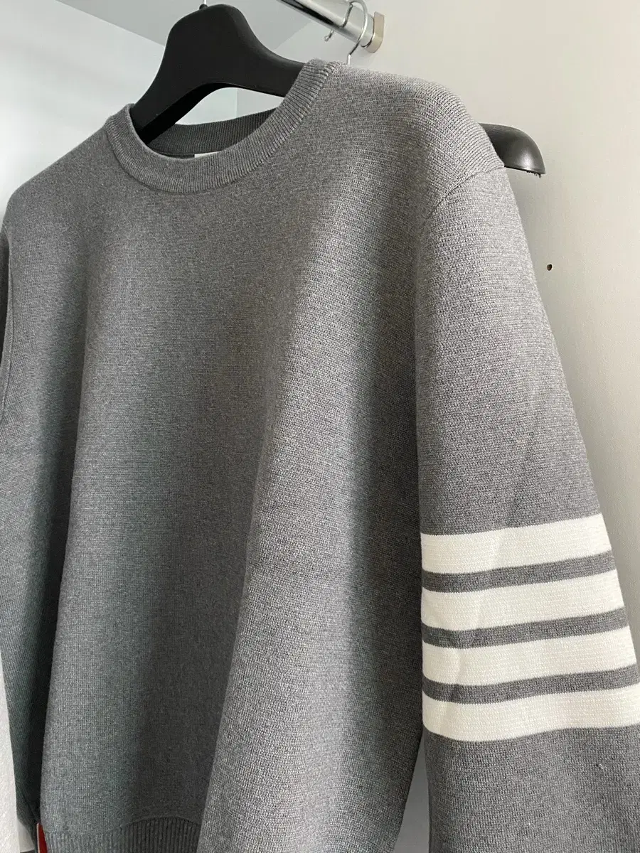 [NEW 5] Thom Browne 23 Years Milano Stitch Knit Mid Grey Department Store Edition