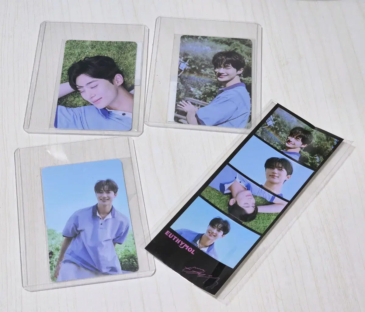 Byun Wooseok Yushimall Photo Card sticker Bulk of 4