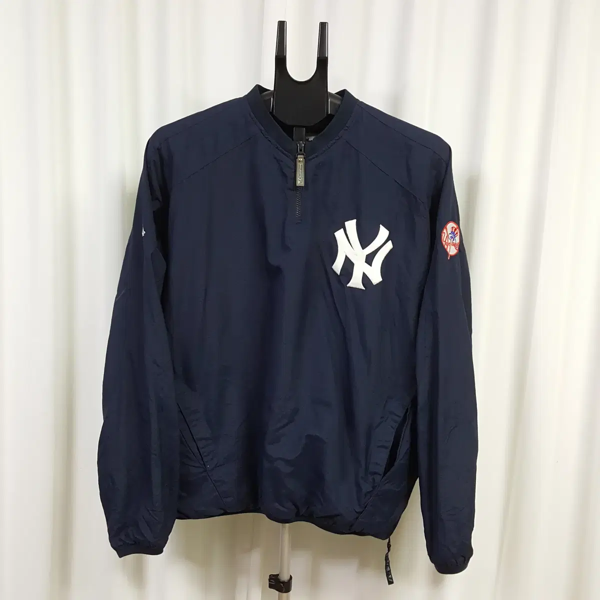 MLB Majestic New York Yankees Anorak Vahn Zip Up Men's 100 Oilcloth