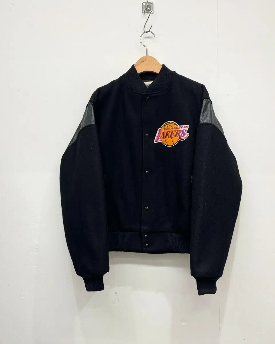 90s USA Checkered Lakers Varsity Jacket