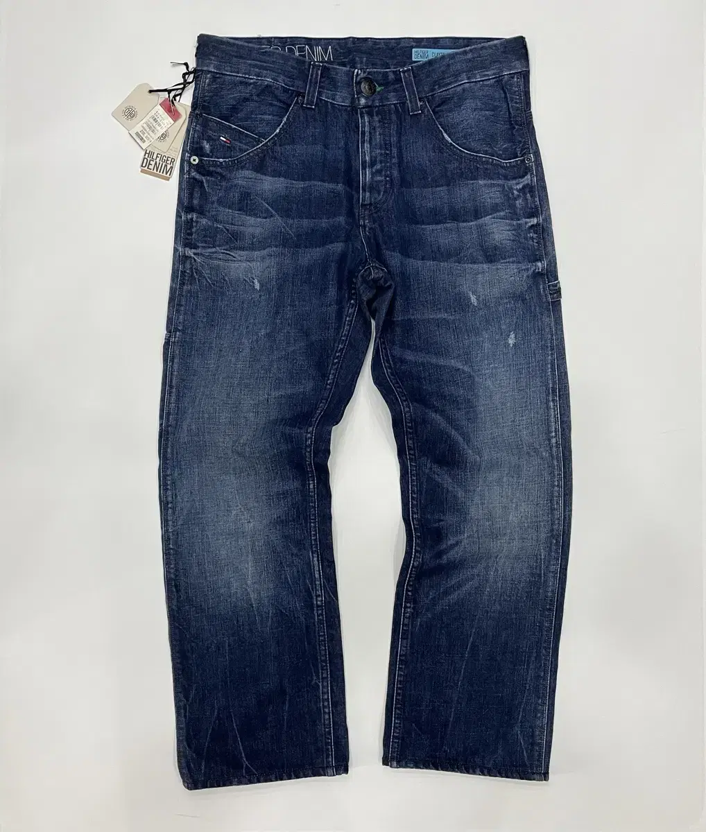 [XL] Free Shipping Tommy Hilfiger Button-Fly Wash Semi Wide-Fit Carpenter Dempsey Trousers