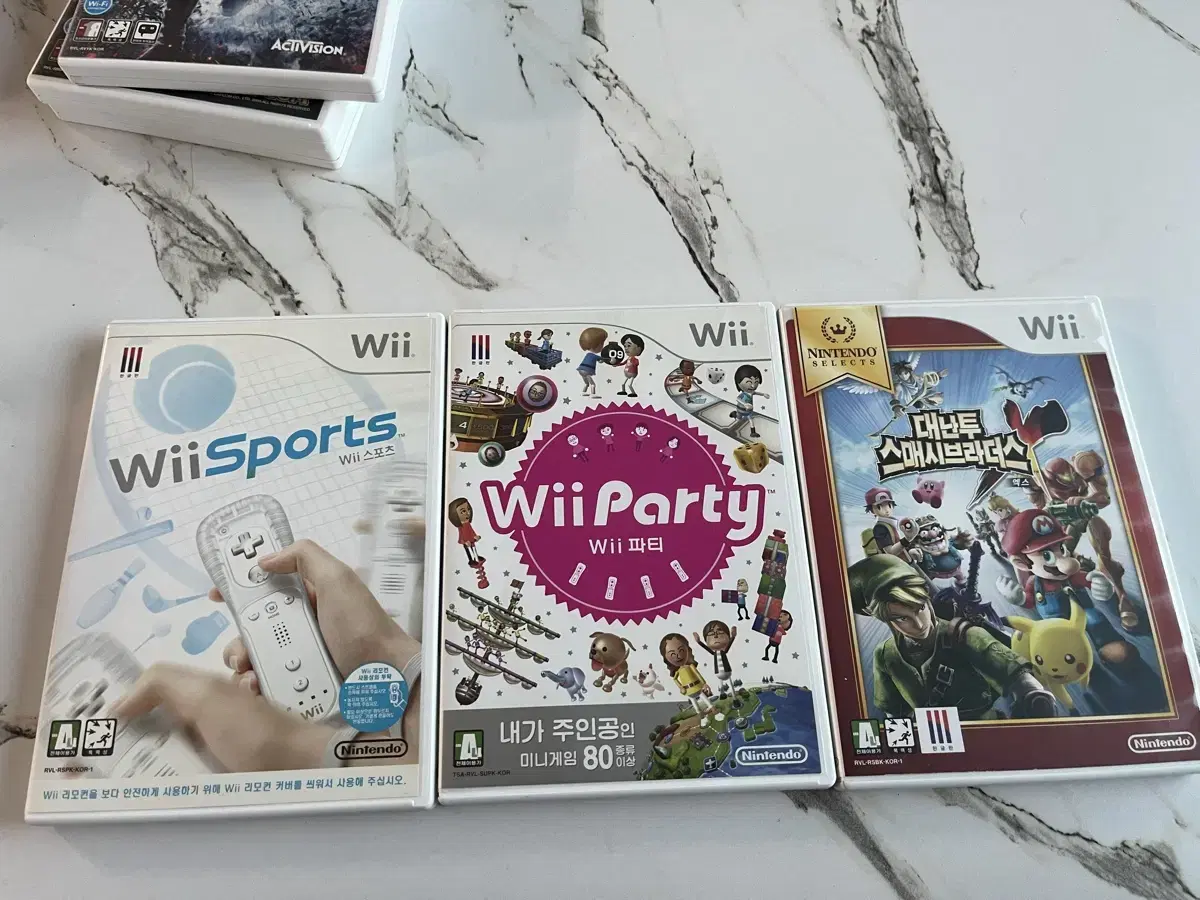 닌텐도 wii cd 스포츠 파티 대난투 일괄