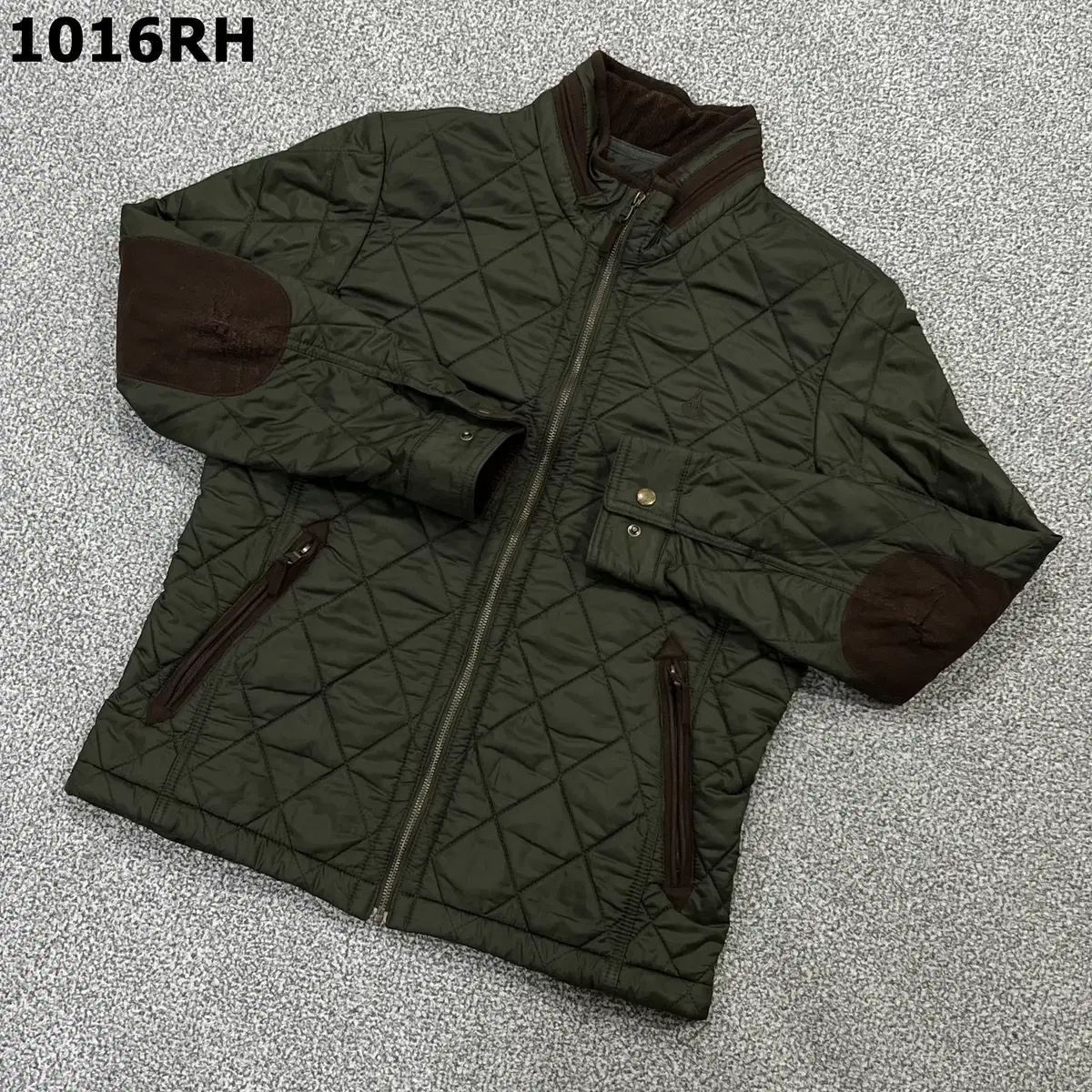 [100] Vinpol Men's Corduroy Elbow Patch Lightweight Padded Jacket 1016RH