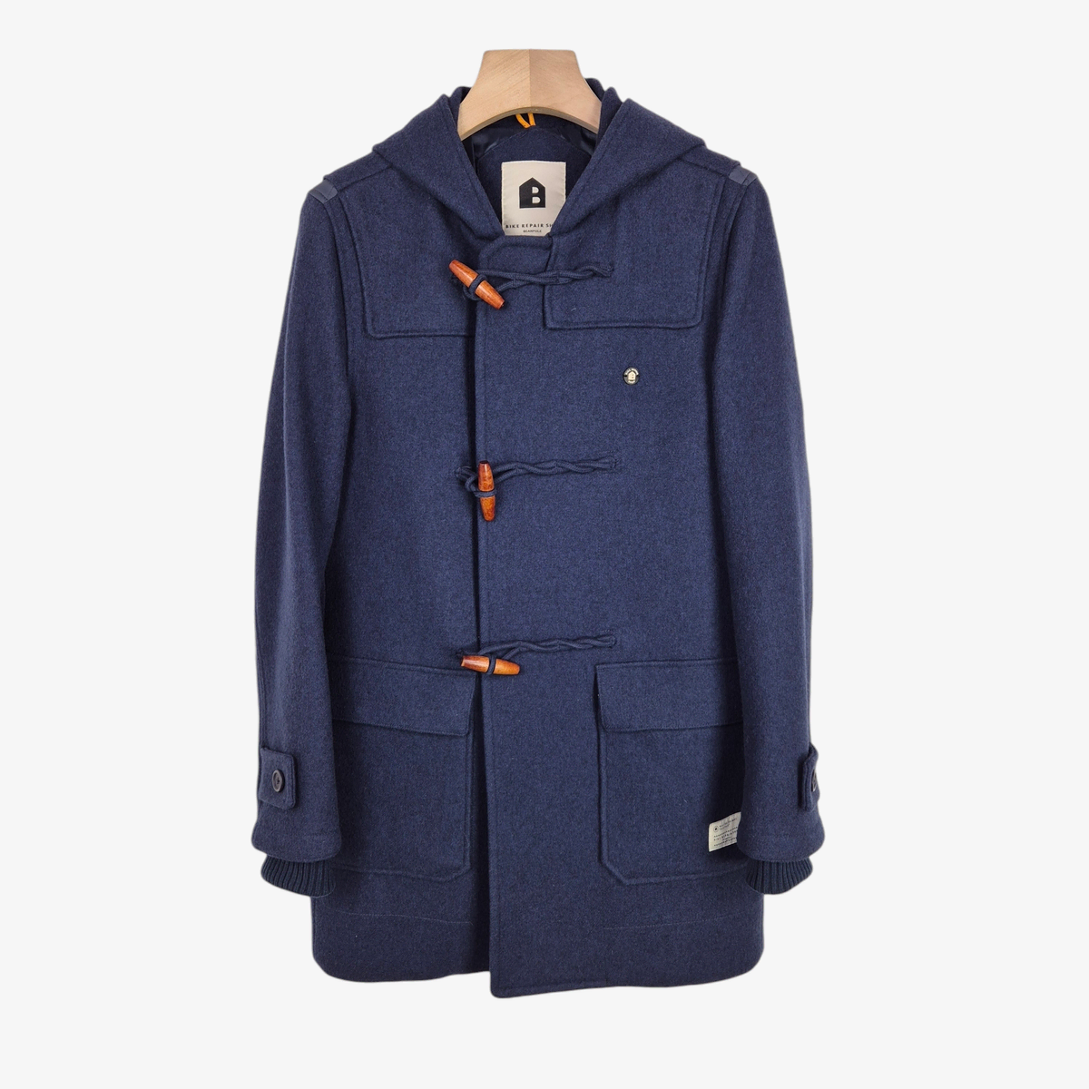 [95] Vinpole Bike Repair Shop Navy Wool Duffel Coat