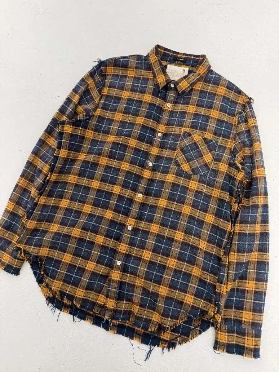 R13 Alsaltine Distressed Check Shirt