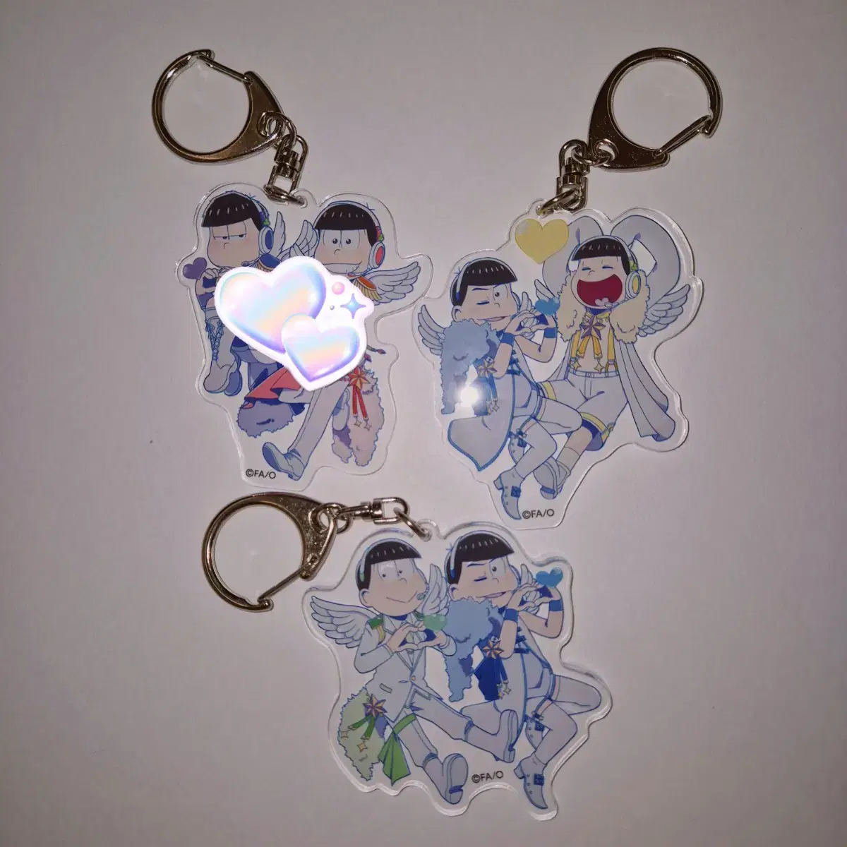 Osomatsu-san Angel Idol Band acrylic keyring