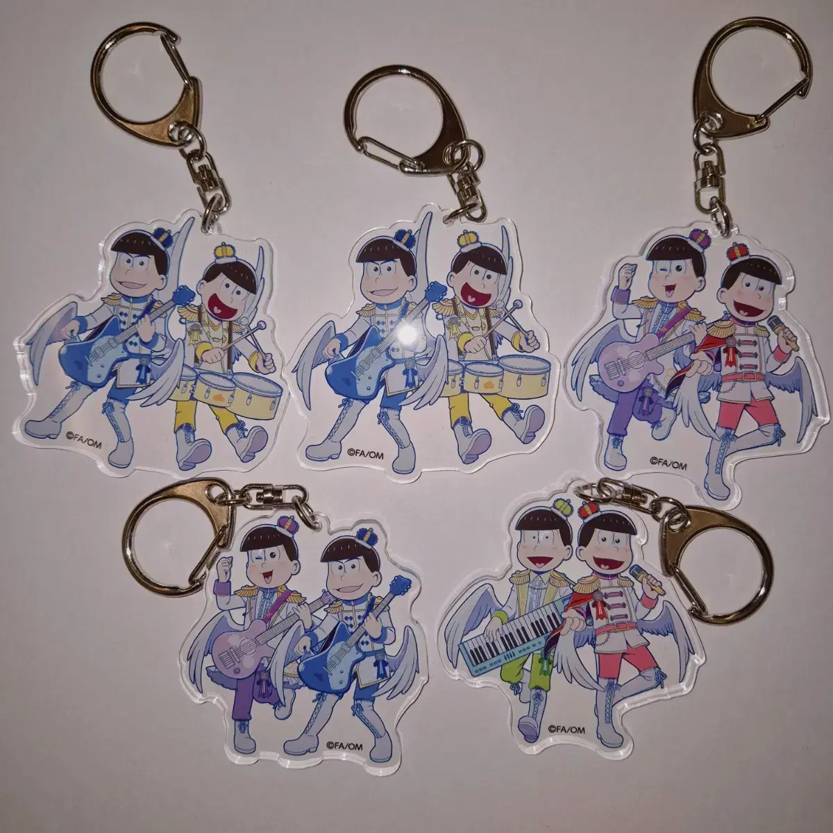 Osomatsu-san Angel Idol Band acrylic keyring