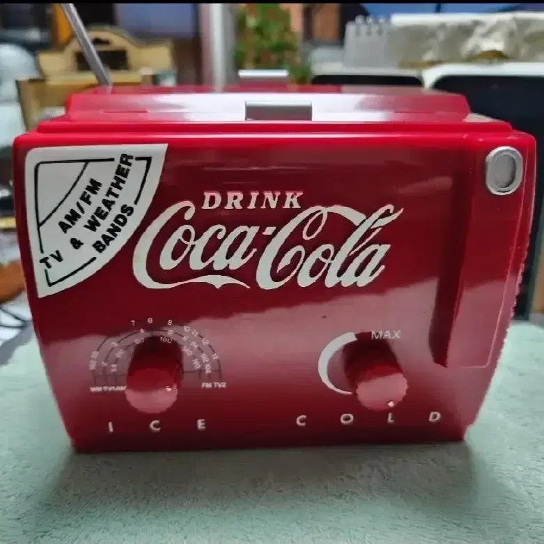 빈티지/앤틱 1991 COCA COLA Mini Cooler Radio