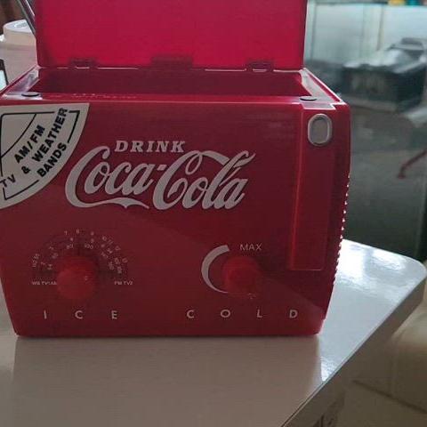 빈티지/앤틱 1991 COCA COLA Mini Cooler Radio