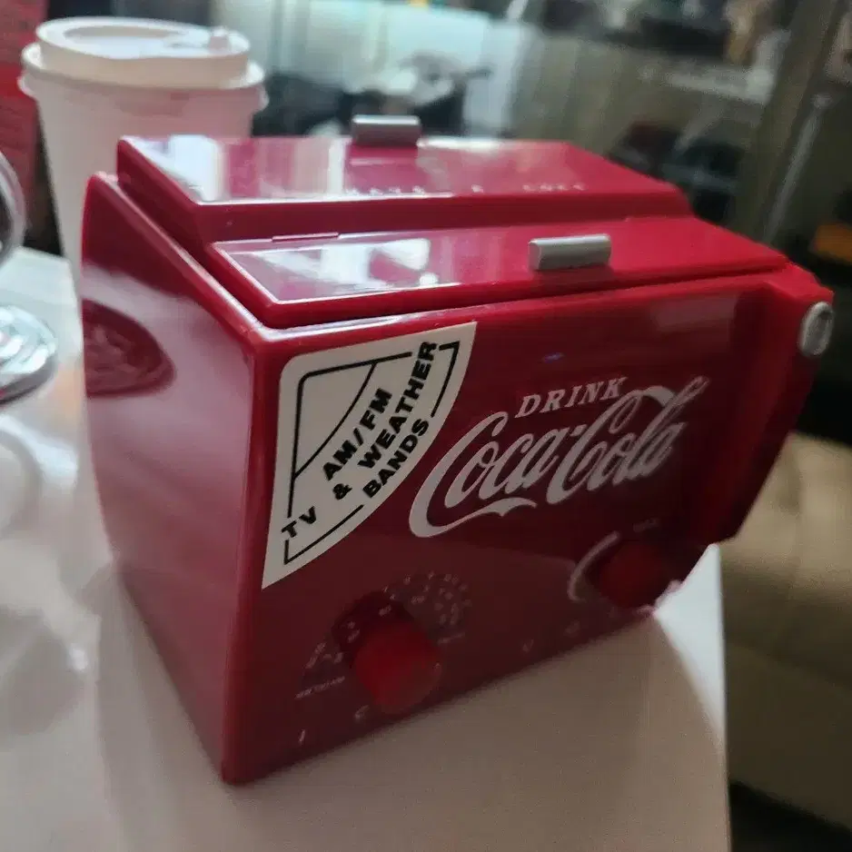 빈티지/앤틱 1991 COCA COLA Mini Cooler Radio