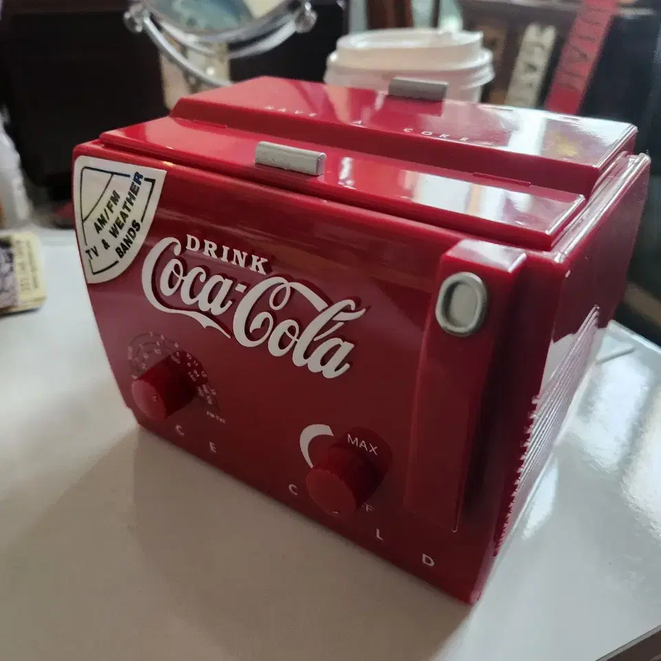 빈티지/앤틱 1991 COCA COLA Mini Cooler Radio