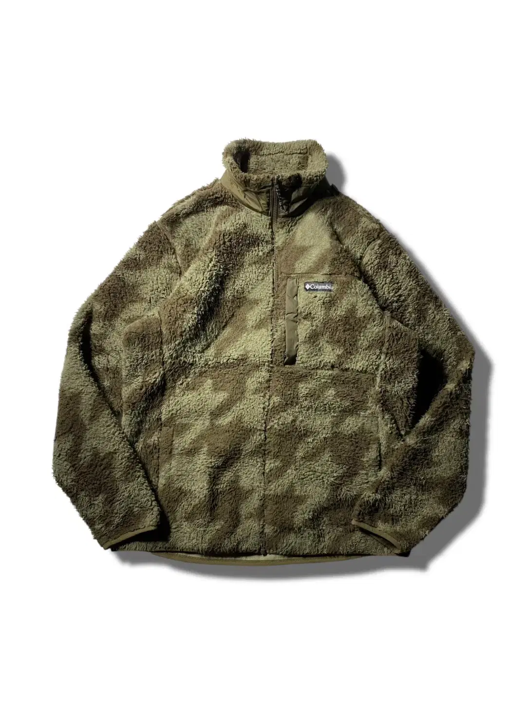 [XL] Columbia Columbia Camouflage Fleece Zip-up Jacket