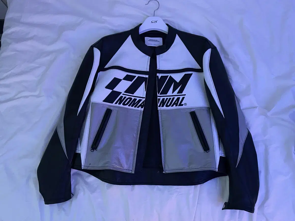 No manual racing leather jacket size M