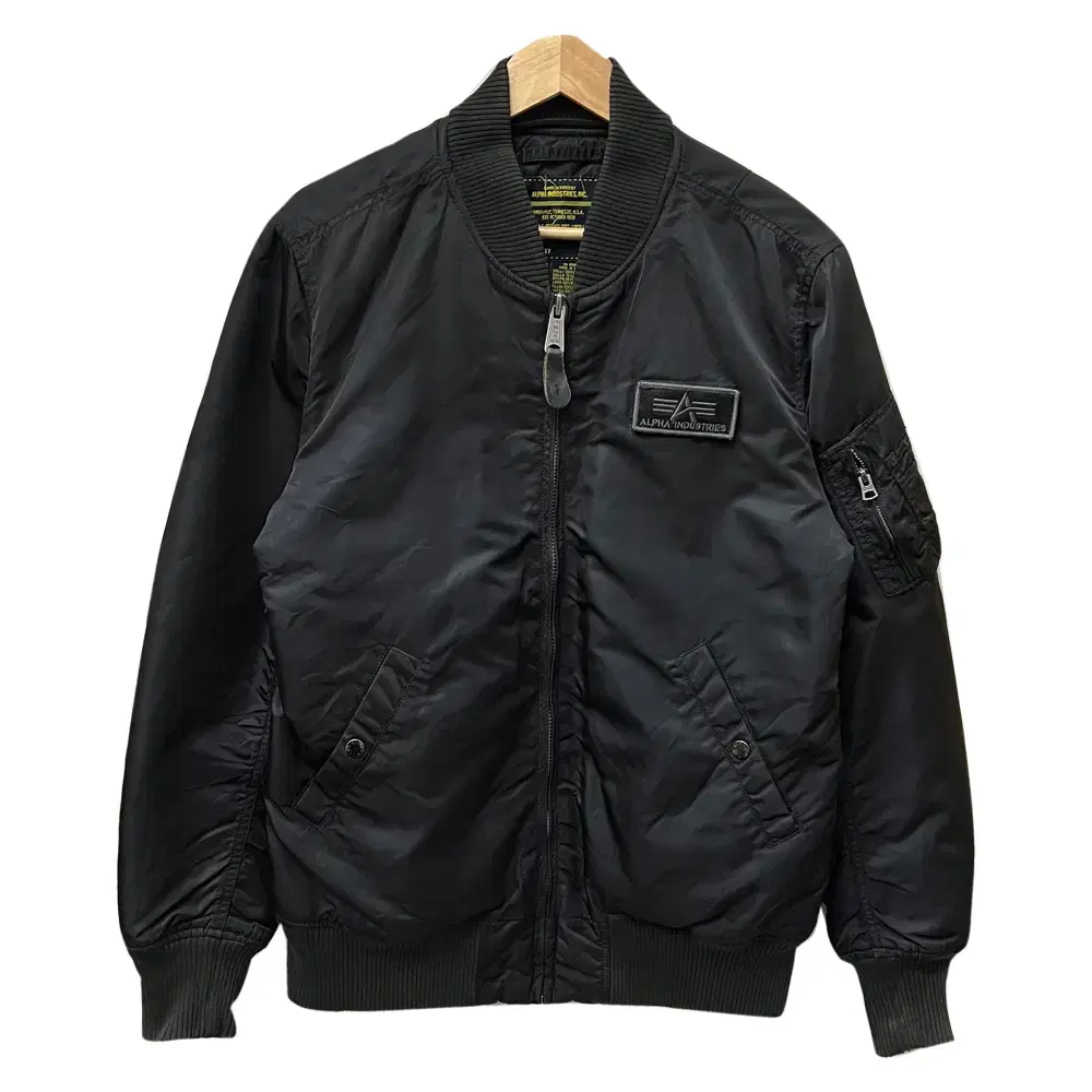 Alpine Industries MA-1 Black Aviation Jumper Jacket M