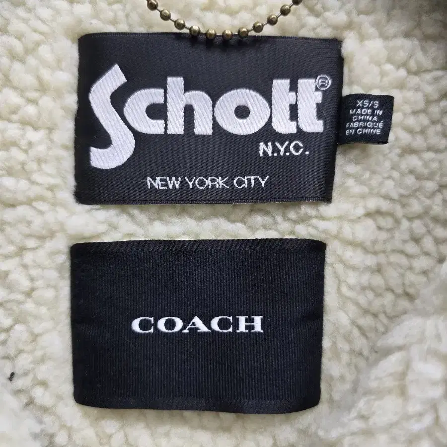 코치 무스탕  X 쇼트  콜라보  COACH  X  Schott 콜라보