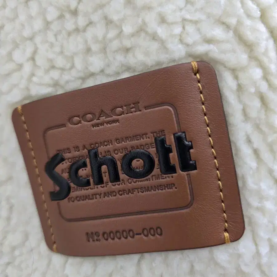 코치 무스탕  X 쇼트  콜라보  COACH  X  Schott 콜라보