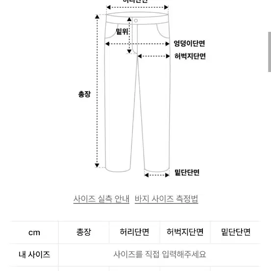 사운즈라이프벌룬핏밴딩청바지L