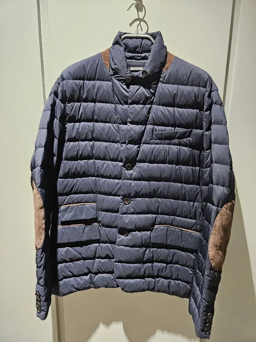 Ralph Lauren Purple Level/Quilted Jacket /Dark Navy + Brown Combination