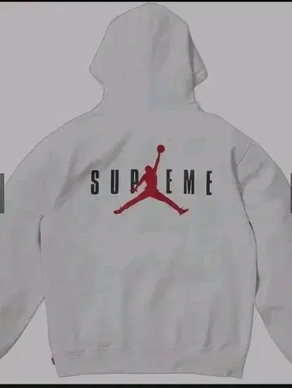 [L]Supreme Jordan Hoodie Gray24FW