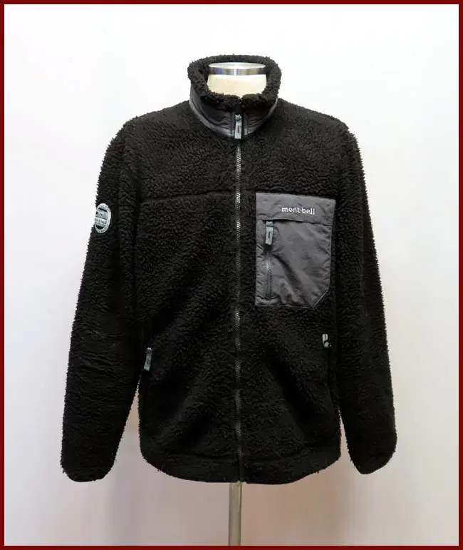 Montbelle/black fleece jacket/95 size/button up