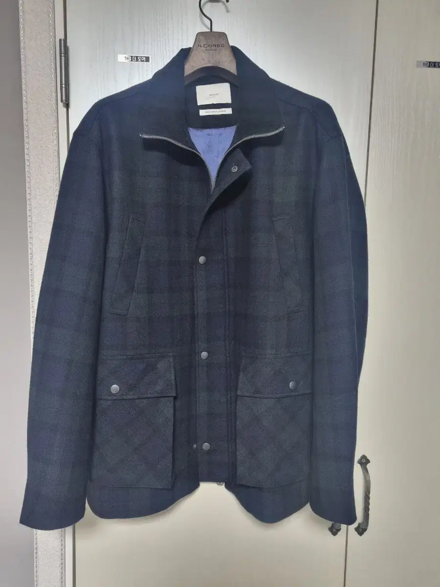 OurSelves 24FW Checked Wool Carcoat 3 sizes