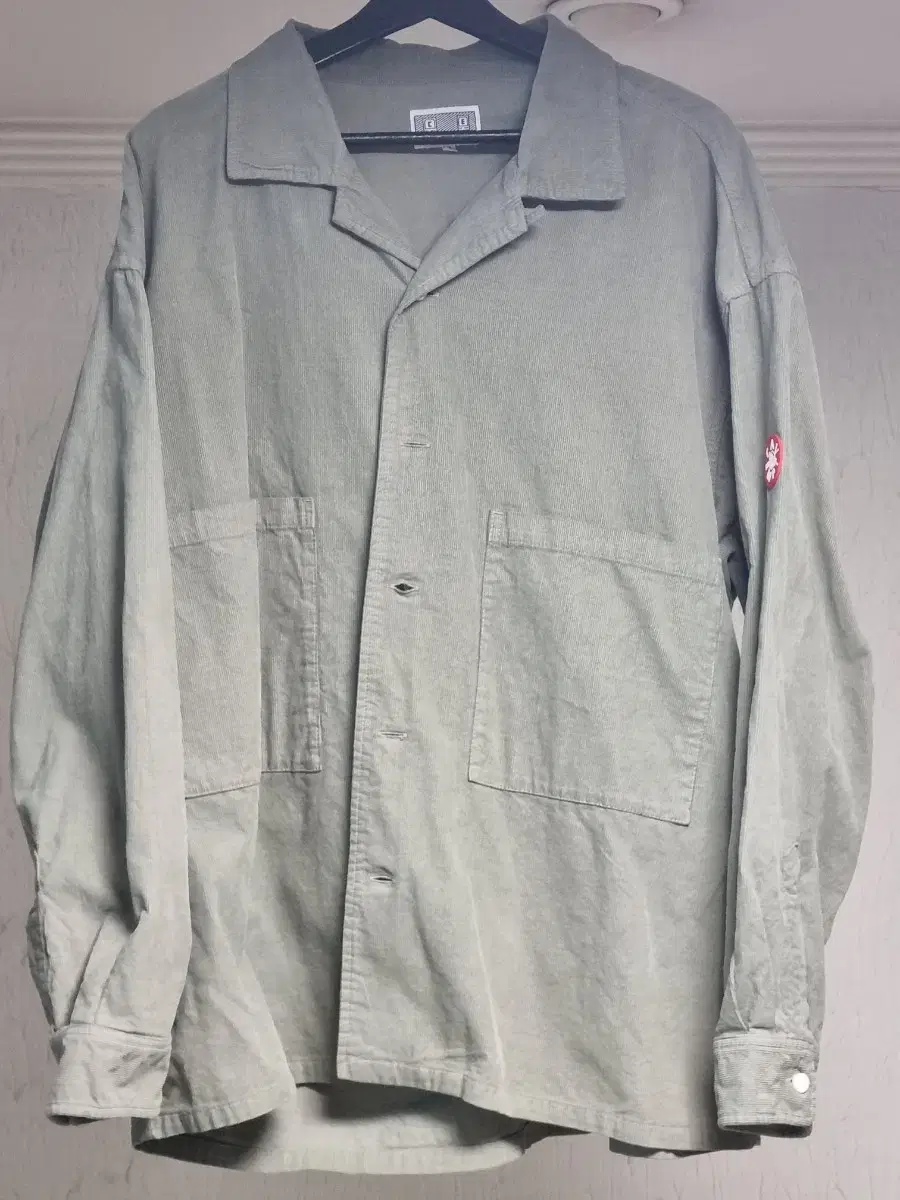 Carved Collar Corduroy Shirt XL