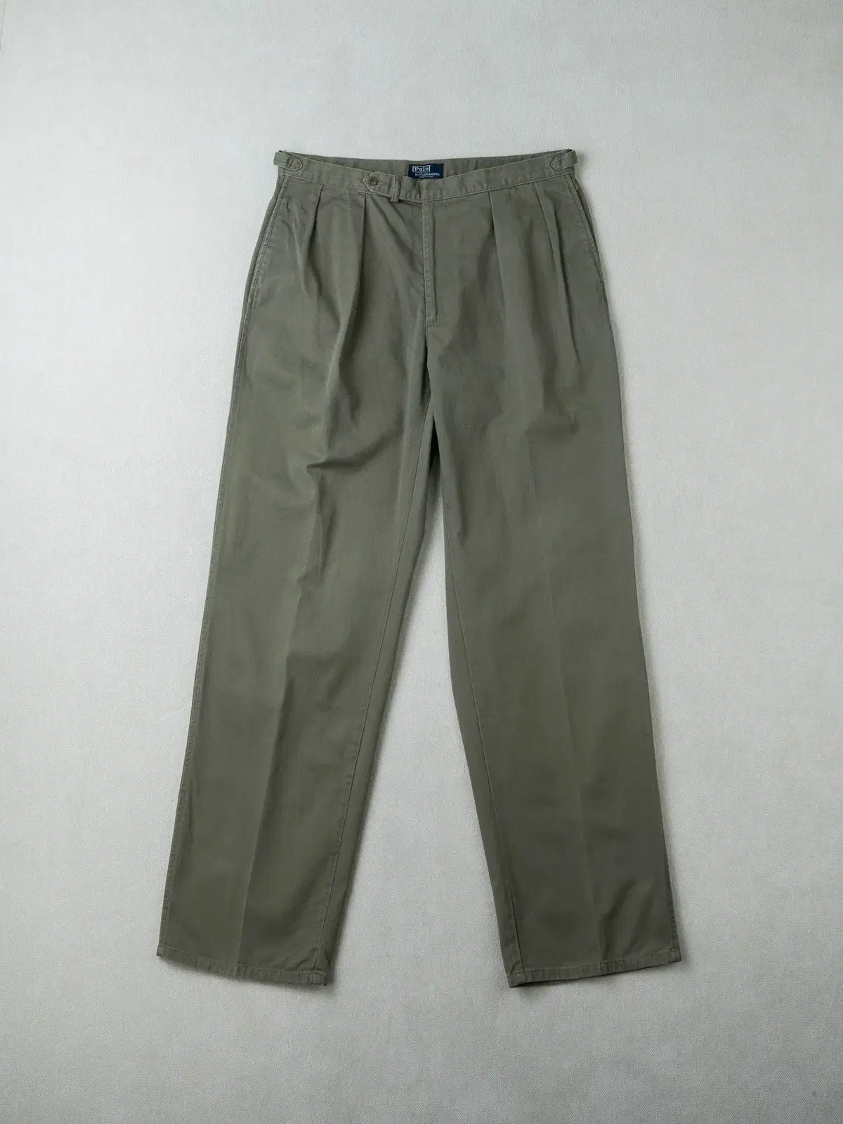 (36-36) 80s Polo Ralph Lauren Two-Tuck Chino Pants in Military Base