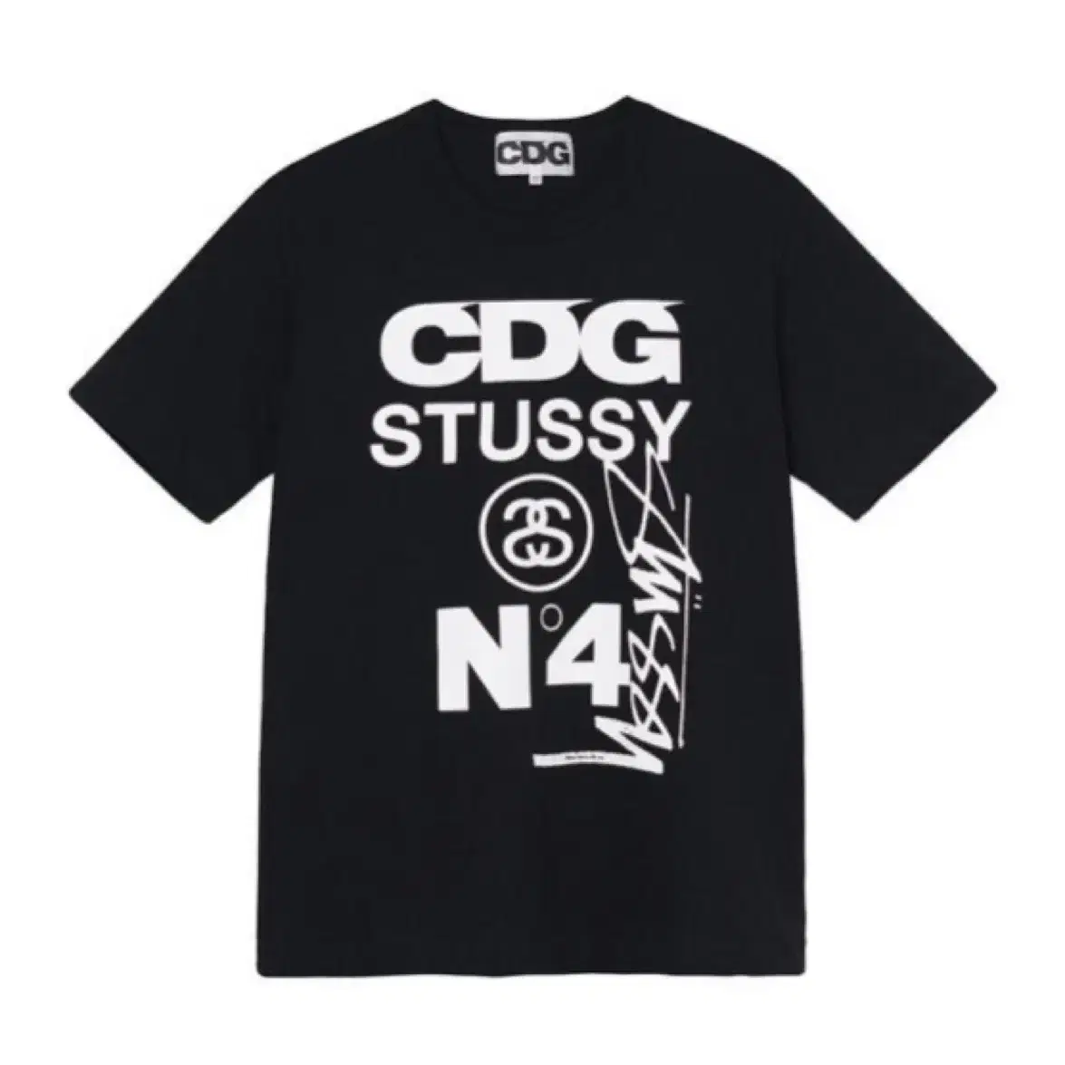 꼼데 스투시 콜라보 반팔티 XL / CDG STUSSY