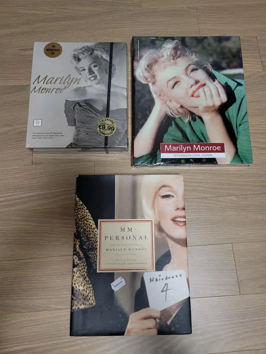 마릴린 먼로 Marilyn monroe 책(포토북,DVD 등) 3개