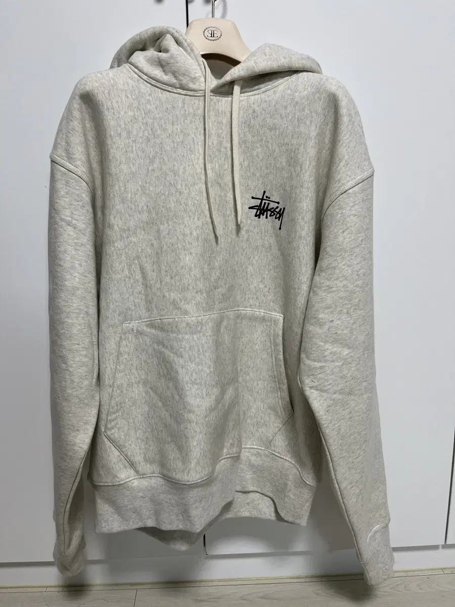 Stussy Ash Heather Hoodie M One Size Fits Most (brushed)